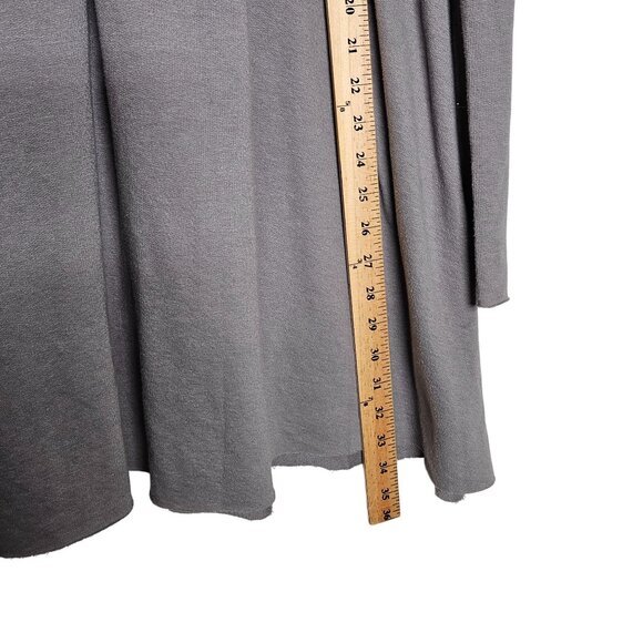 Free People Beach Gray Long Sleeve Tunic M/L Soft‎ Flowy Lightweight Casual Boho - Picture 5 of 7